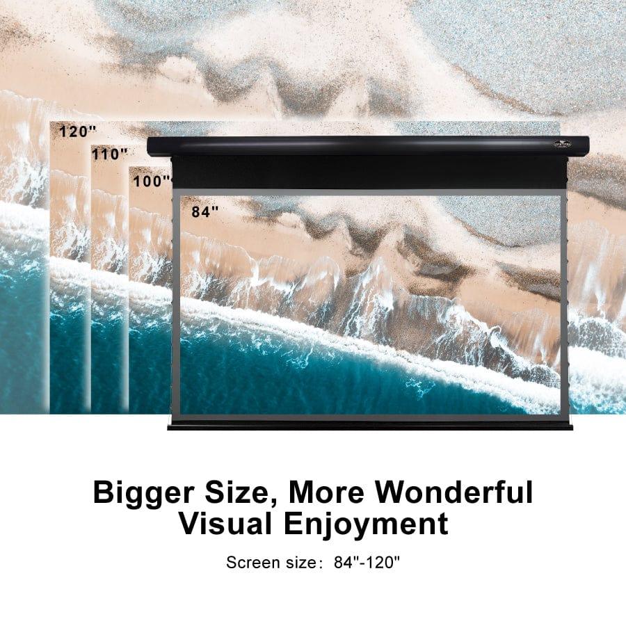 VIVIDSTORM PRO A Slimline Motorized Tension Drop Down UST ALR Projector Screen