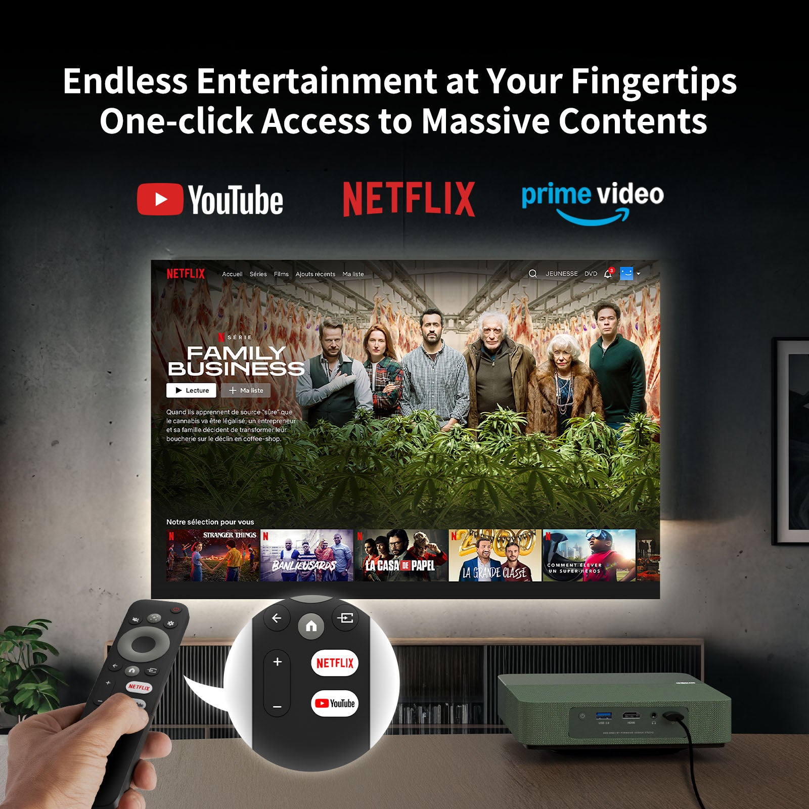 Formovie S5 Laser ALPD Vidéoprojecteur 1080p avec Netflix Sous Licence
