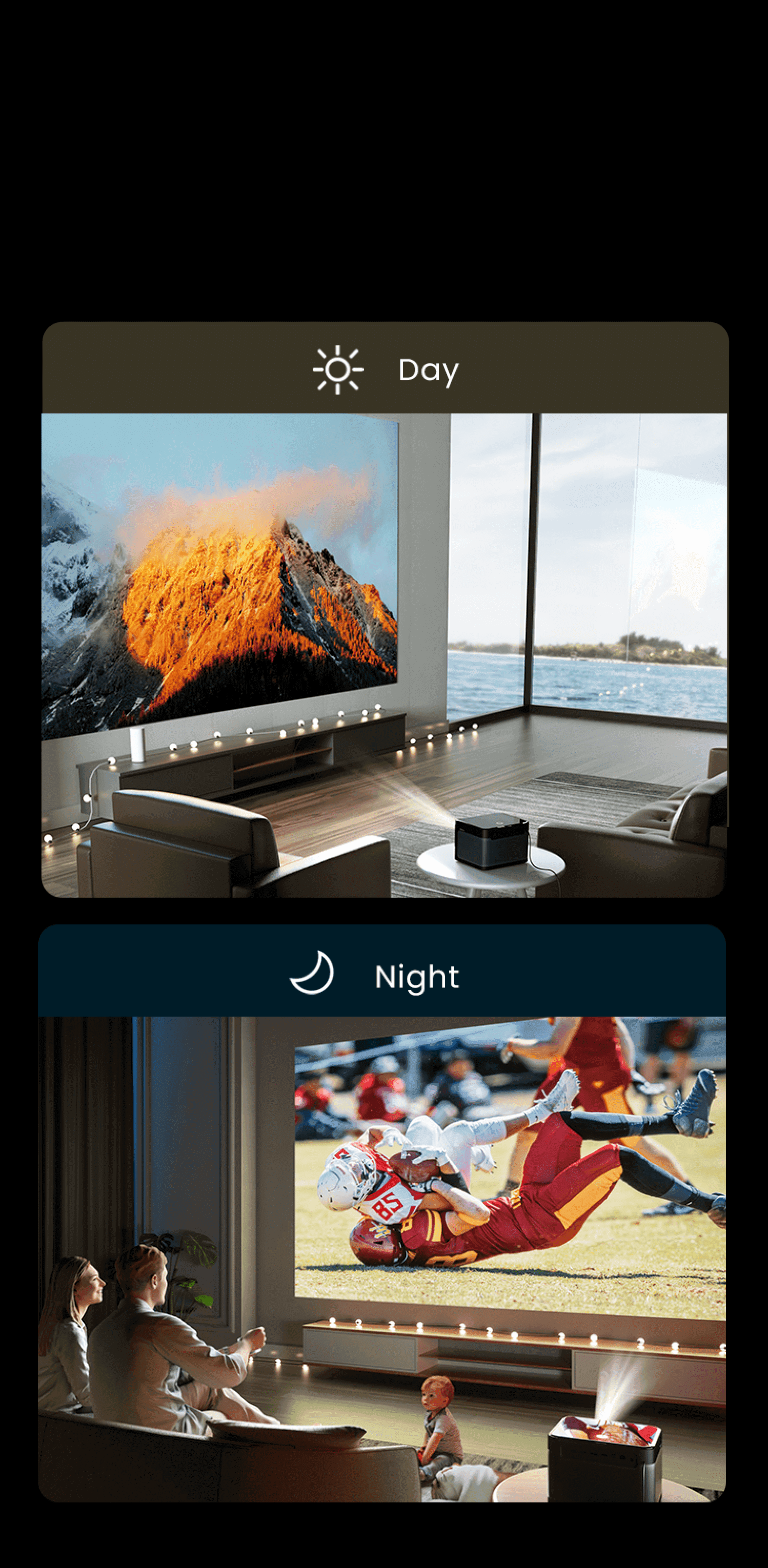 dangbei mars pro stands out in 1800 ISO Lumens brightness