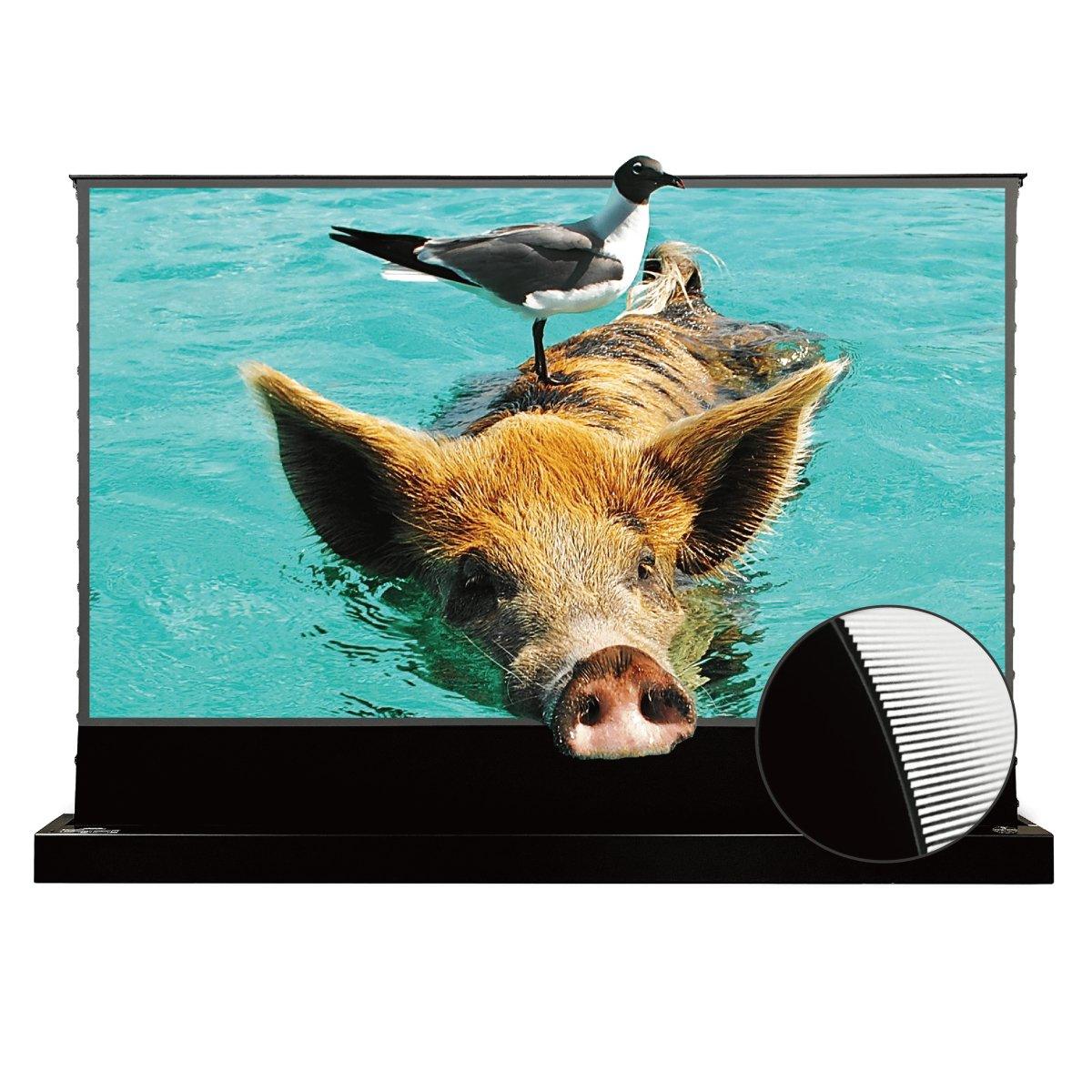 72"-120pouce Tension motorisée pro de VividStorm Motorisé Du Sol Ultra Courte Focale ALR Vidéoprojecteur Écran