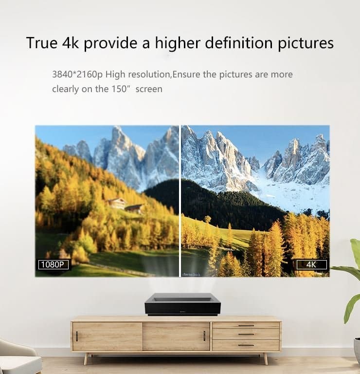 Fengmi Formovie 4k Cinema Laser Projector 2100 ANSI Ultra Short Throw Beamer - Nothingprojector