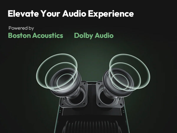 Elevate your audio experience with Boston Acoustics speakers and Dolby Audio on the Xming Page One