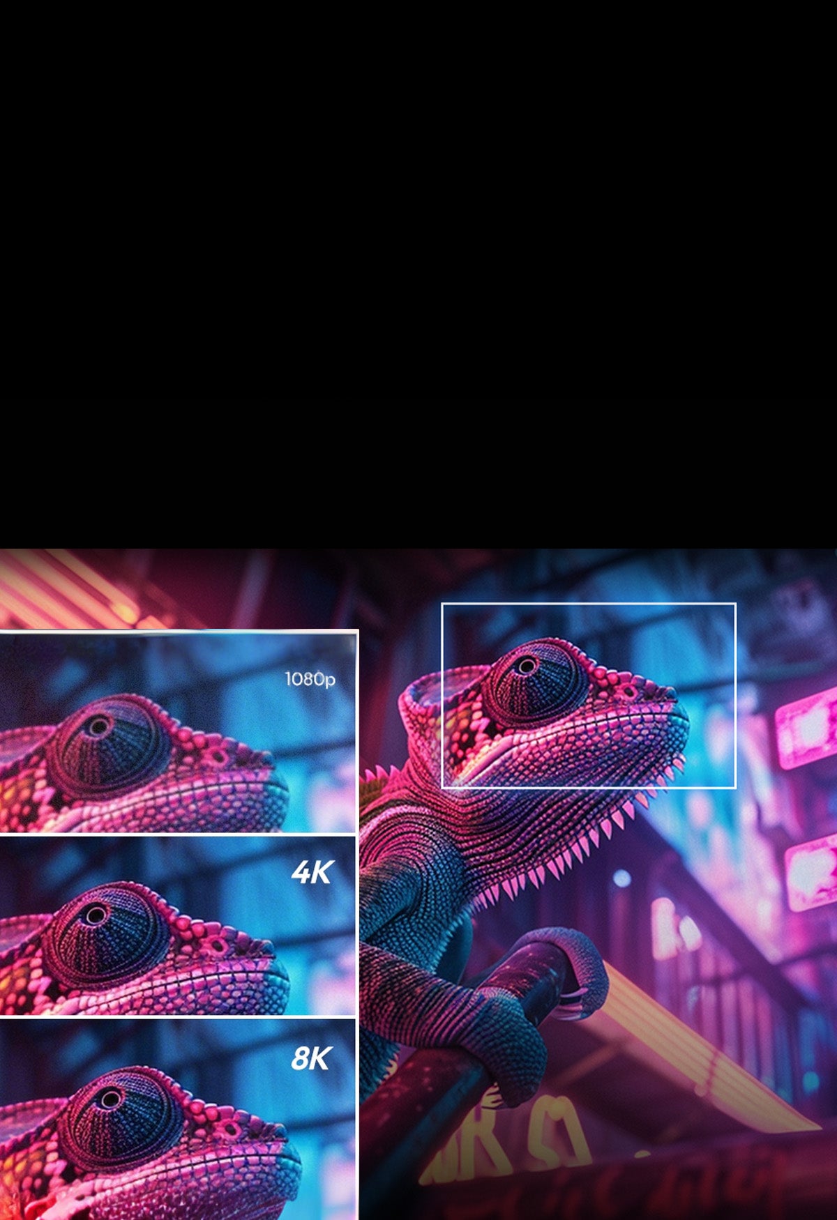 Experience Stunning Details with NothingProjector PET Crystal Classic ALR Screen 4K 8K Ready Compared to 1080p Resolution