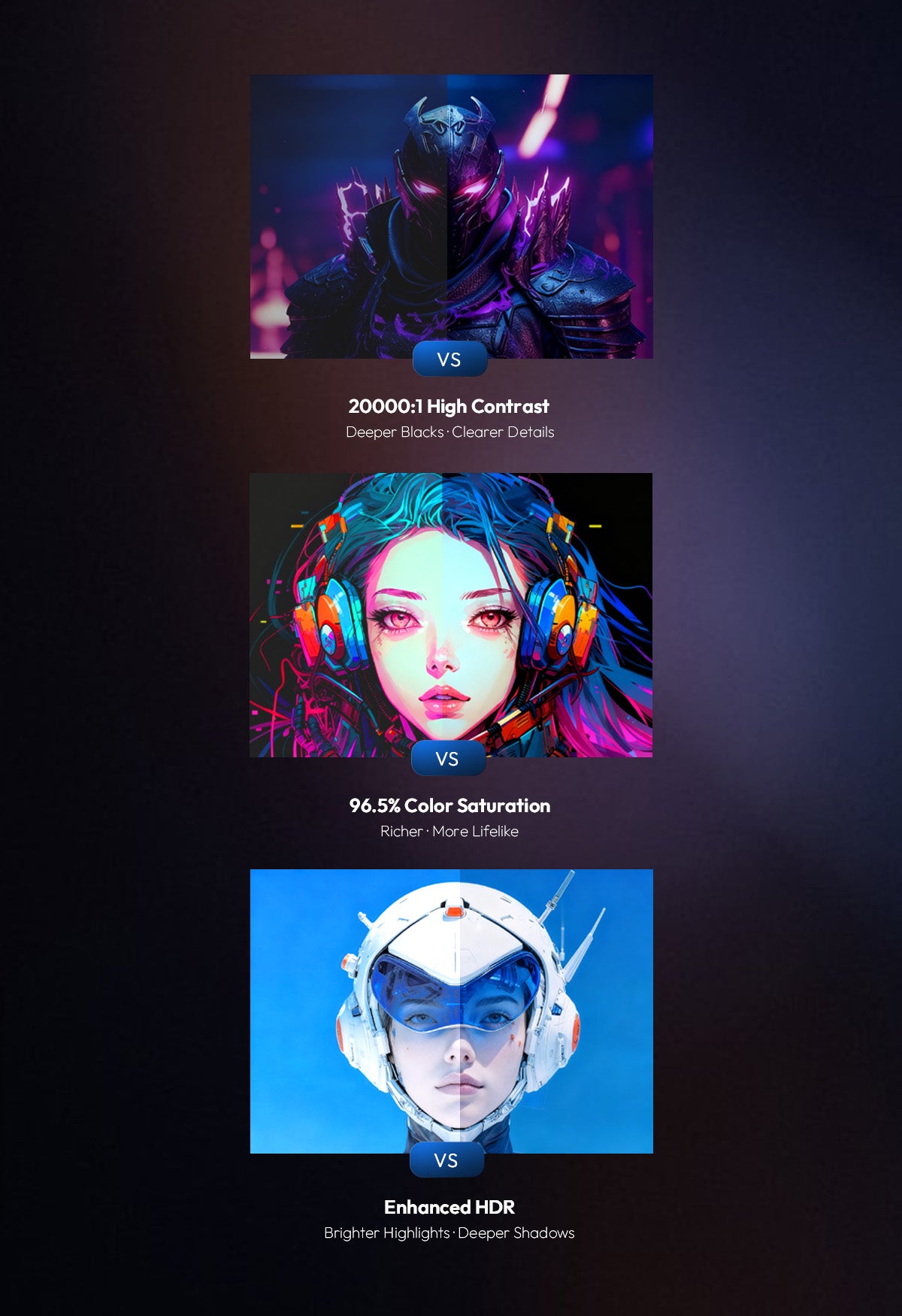 NothingProjector PET Crystal Classic ALR Screen Delivers Precision in Contrast Color and Light with 20000:1 High Contrast 96.5% Color Saturation and Enhanced HDR