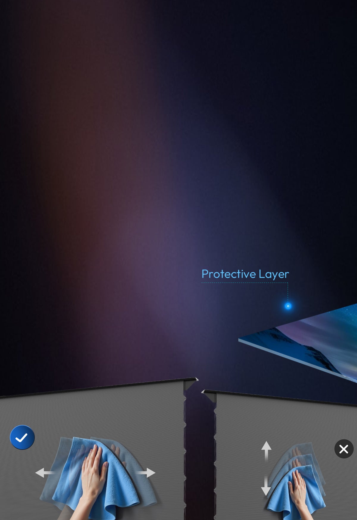 Protective Layer of NothingProjector PET Crystal Classic ALR Screen Offers Scratch Resistance and Easy Cleaning for Longevity