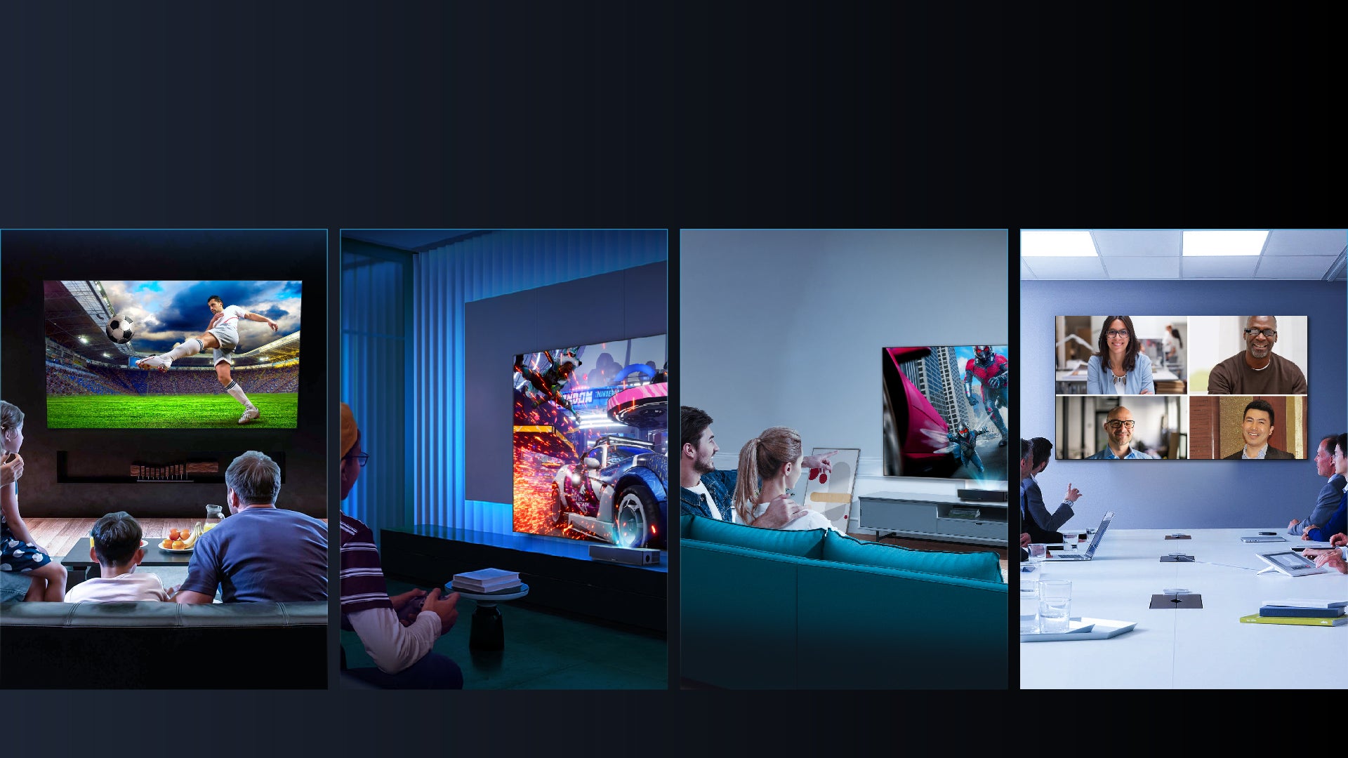 NP Black Series ALR Projection Screen: High-performance display for bright rooms, offices, and public presentations