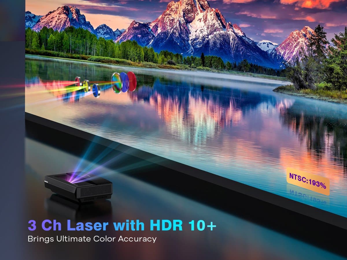 Bomaker Polaris 4K Laser Tv 2500 ANSI Dlp Smart UST Ultra Short Throw Laser Projector - Nothingprojector