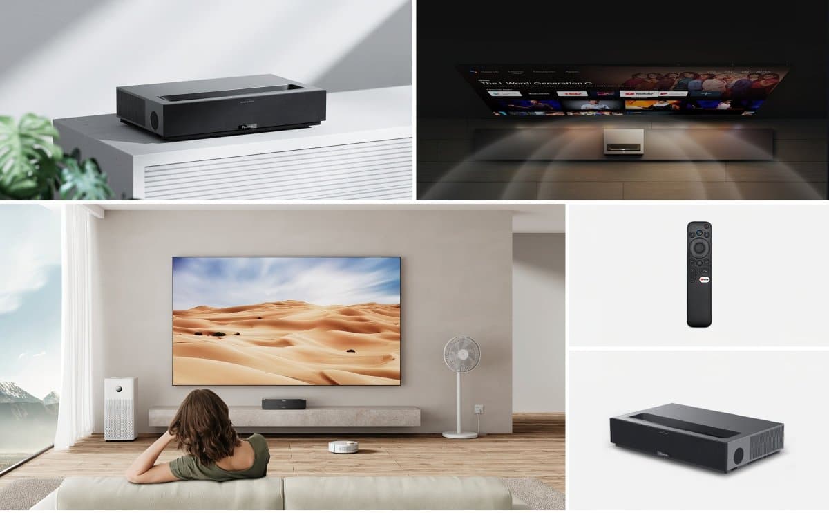 Formovie Theater Google Assistant Smart Short Throw Laser Projector 4K UST - Nothingprojector