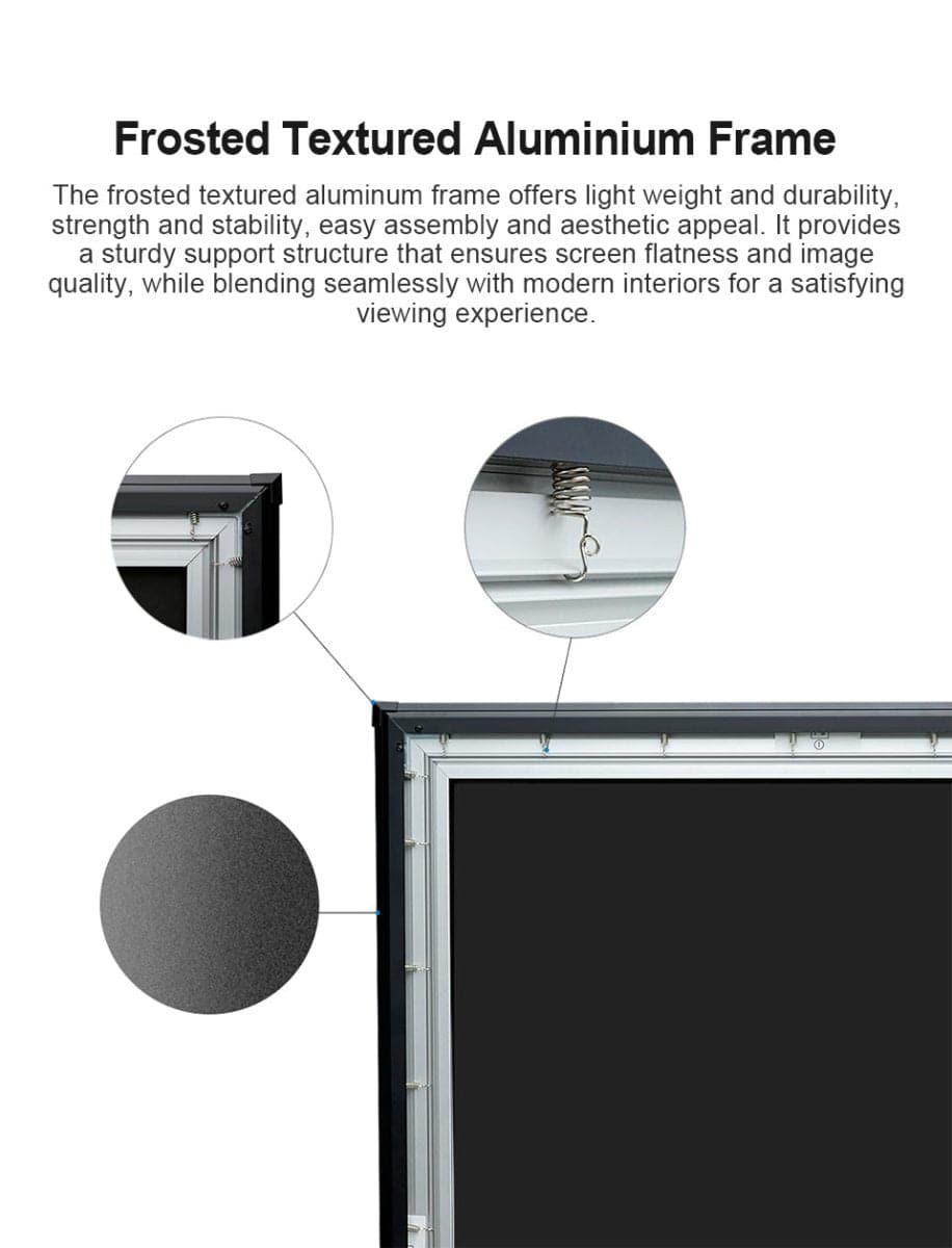 Nothing Projector Black Series 120 inch ALR/CLR Ultra Short Throw Projector Screen - Nothingprojector