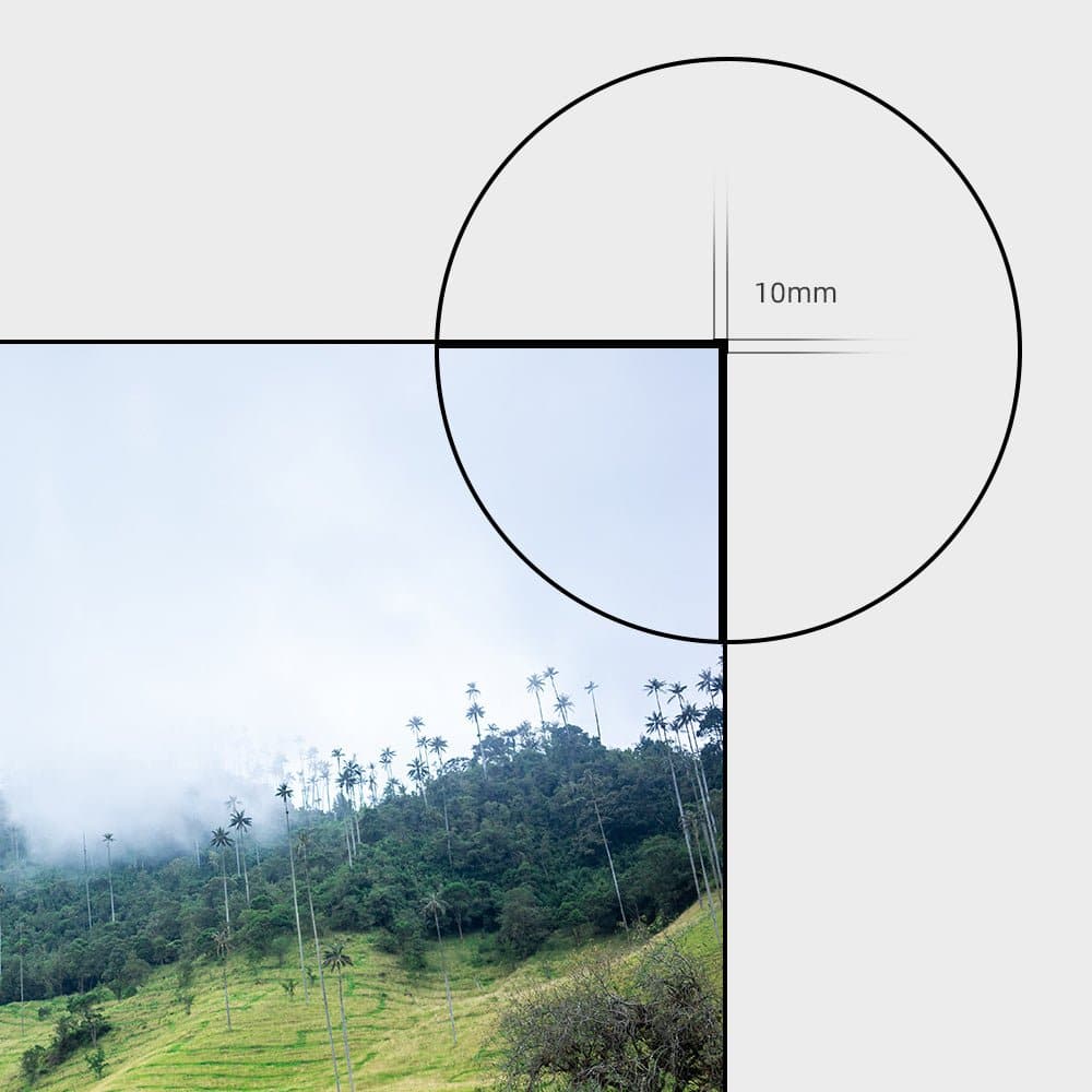 100 inch NothingProjector PET Crystal NP UST ALR screen with slim bezel mounted in bright living room