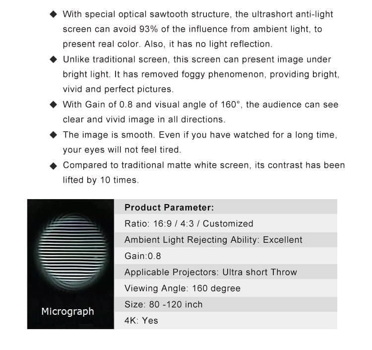 XY Screen - PET Crystal - Nothingprojector