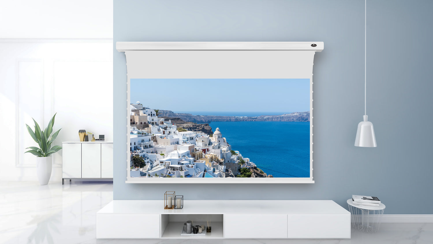 What are the benefits of motorized screens?