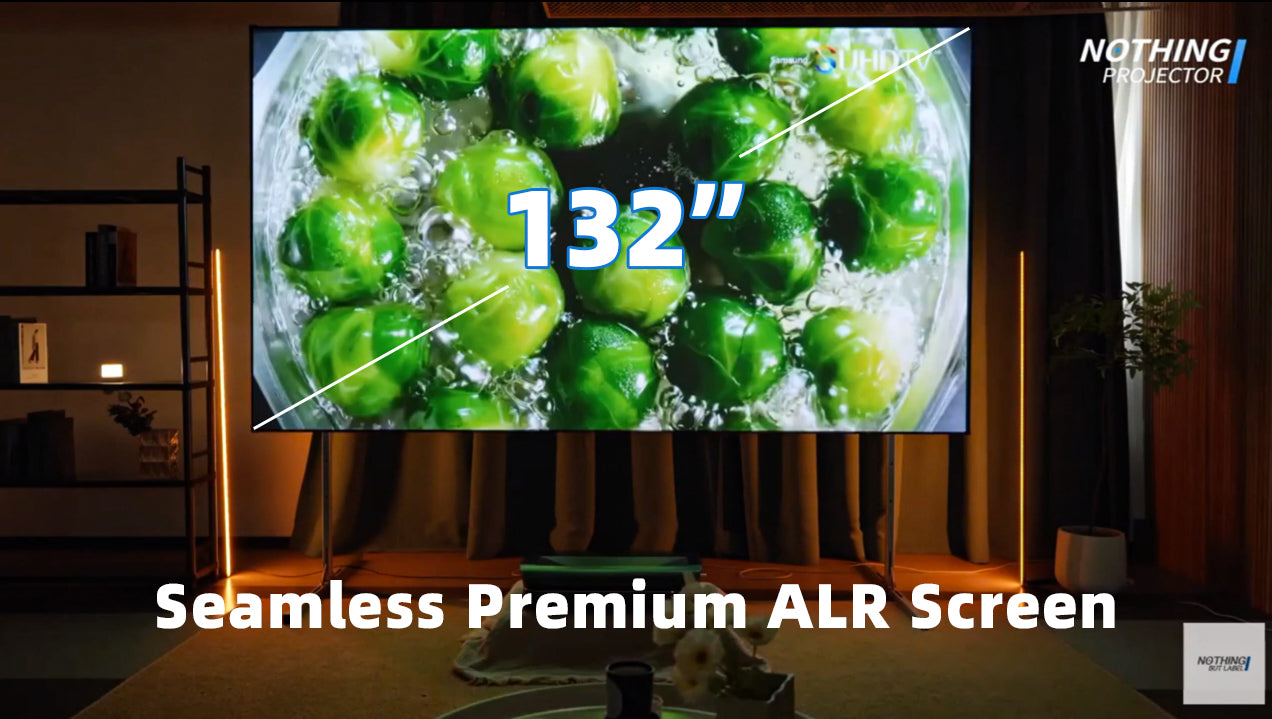 Unlock the Ultimate Home Theater:  Nothing Projector 132in ALR Screen