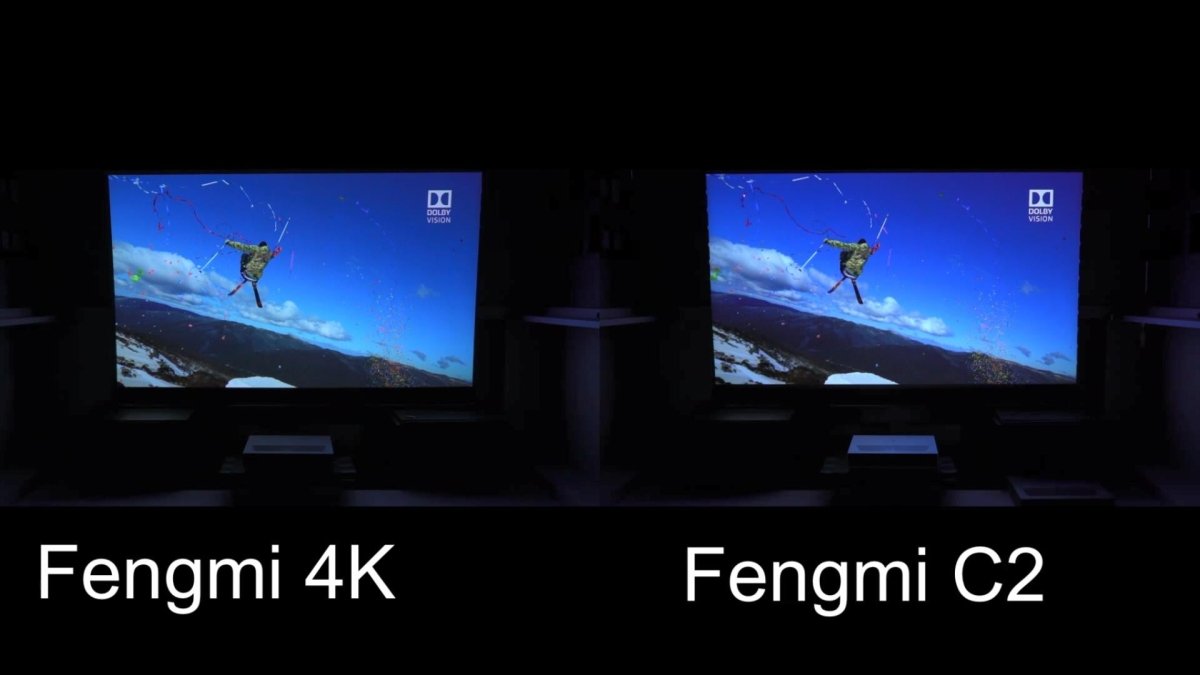 Fengmi C2 vs 4k, side by side compare - Nothingprojector