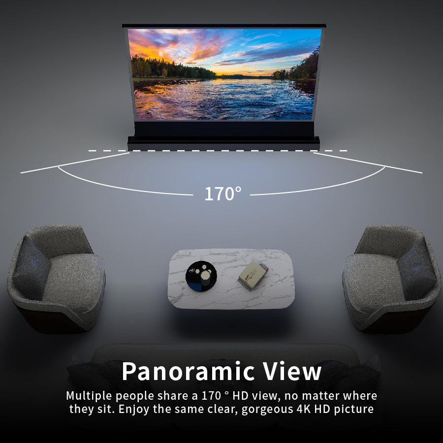 Vividstorm écran gris couleur UST S Pro 4K HD 3D anti-lumière motorisé laser étage en hausse vidéoprojecteur Écran alr