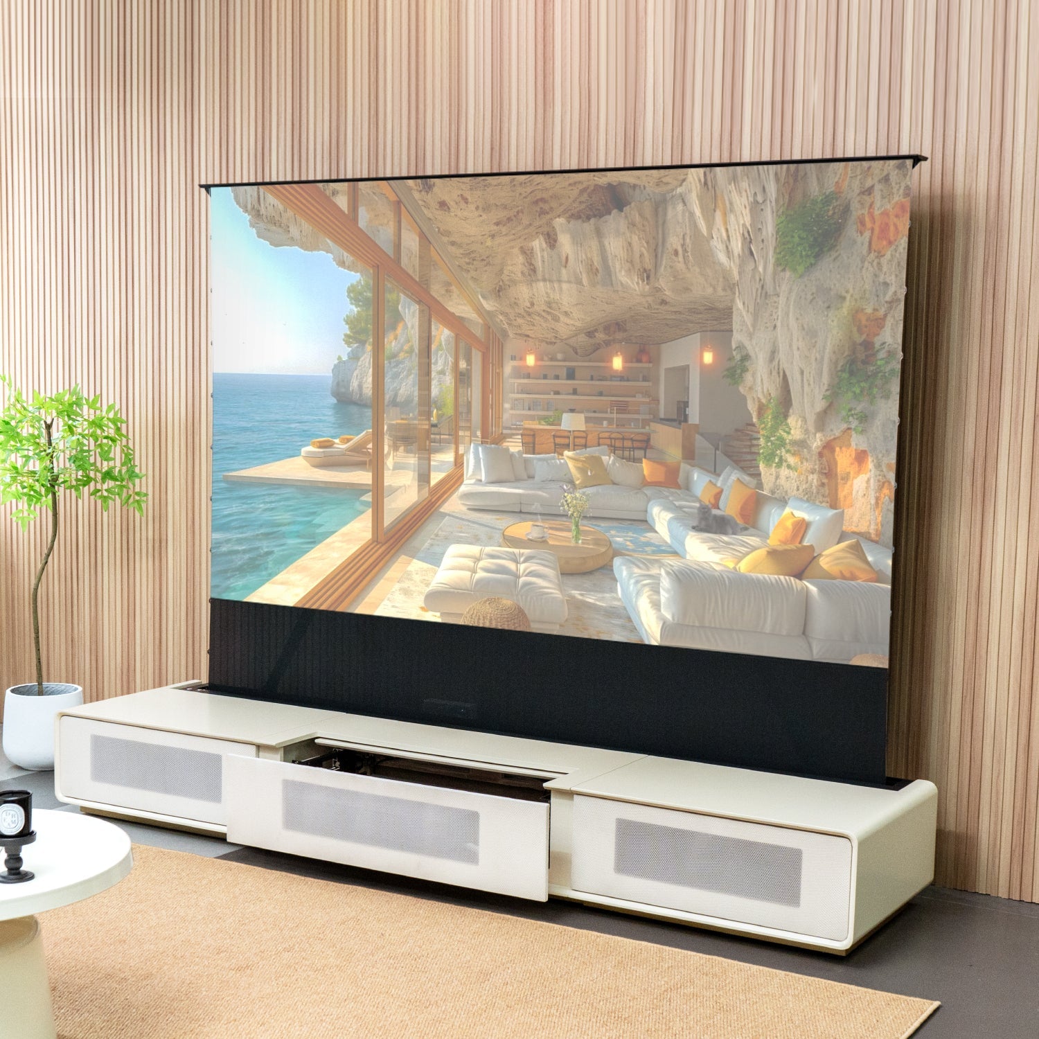 Shore Rolatv Rollable Laser Matte TV Cabinet