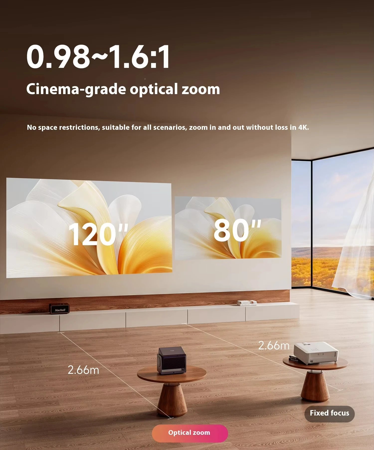 Dangbei S7 Ultra Max Triple 4K Laser Projector 5800 CVIA Lm Dolby Vision ELRS Engine Full Auto Smart Projector