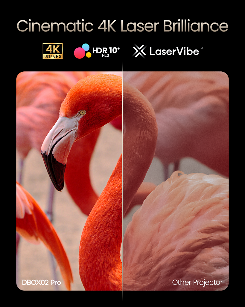 Dangbei DBOX02 (Mars Pro2) Laser 4K Vidéoprojecteur avec Netflix sous licence