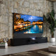Shore Mattes Smart Laser TV Lowboard mit Klappdesign für Ultrakurzdistanz-Beamer (Vormontiert)