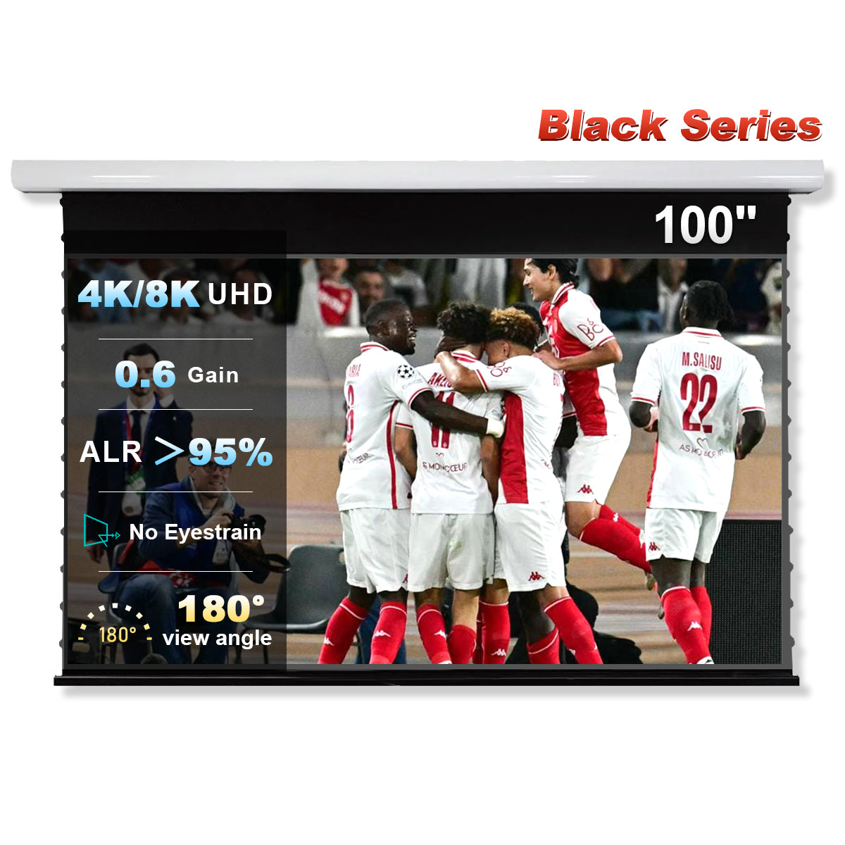 NothingProjector Black Serise Slimline Motorized Tension Drop Down ALR ...