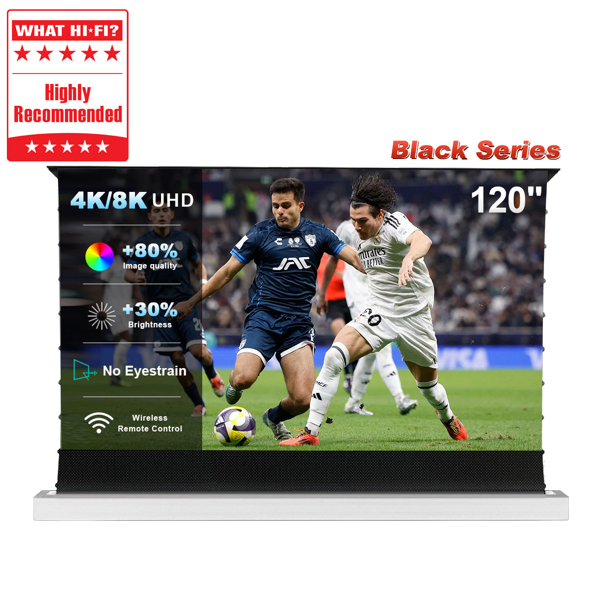 120'' NothingProjector Black Series ALR Motorized Floor Rising Screen For Ultra Short Throw Projector