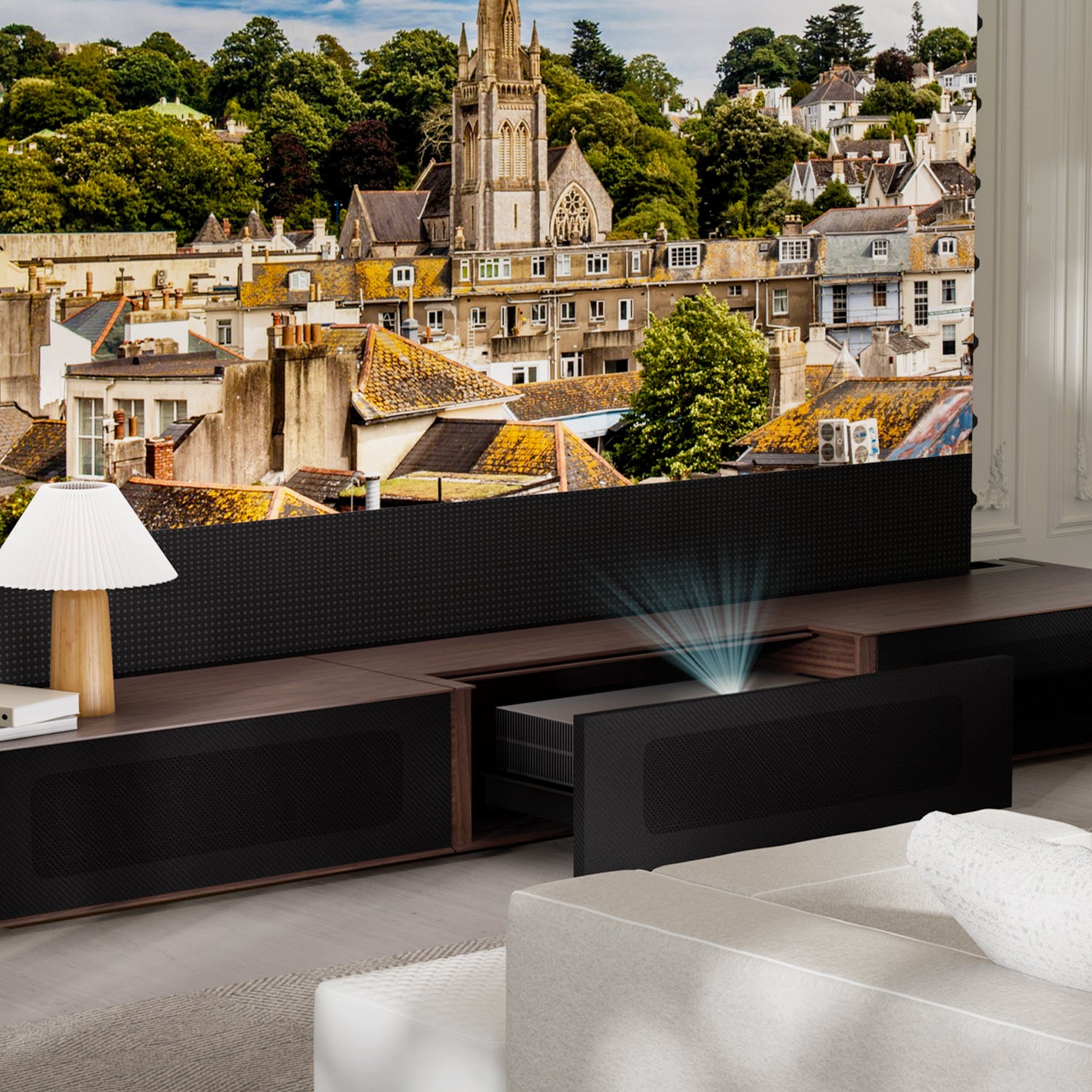 Laser personnalisable premium TV Cabinet pour ultra courte focale Vidéoprojecteur