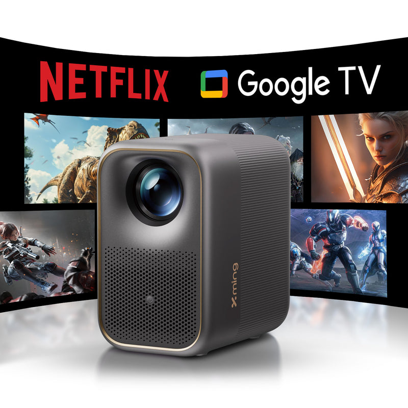 Formovie Xming Page Two 500 ISO Lumens 1080P Full HD Google TV LED Projector Certified Netflix