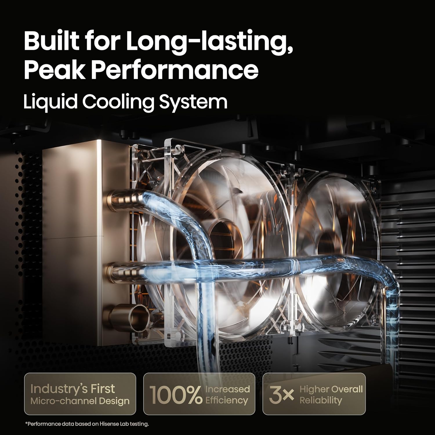 Hisense XR10 4K triple laser intelligent Vidéoprojecteur avec Iris et Lens Shift, 6000 ANSI Lumens, 65" - Système d'exploitation Vidaa amélioré Dolby Vision IMAX 300 pouces réglé par Devialet