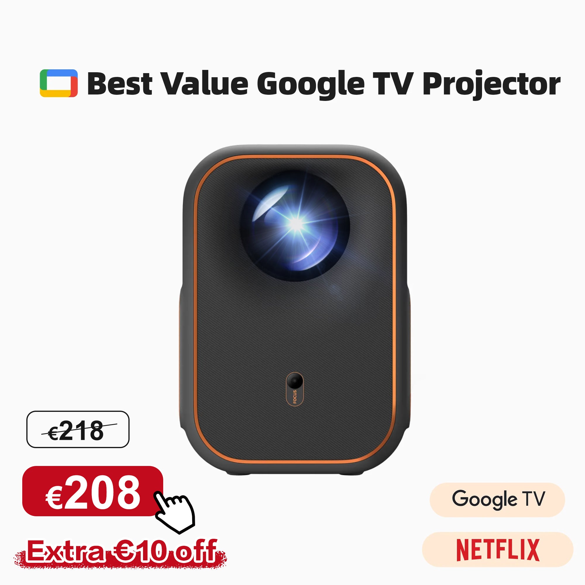 Formoive Xming Episode één Google TV LED Projector