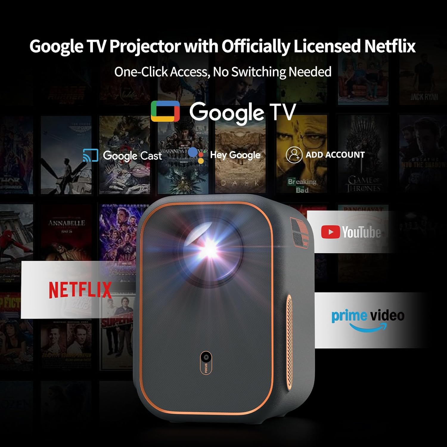 Formovie Xming Episode One Google TV Netflix LED Projector