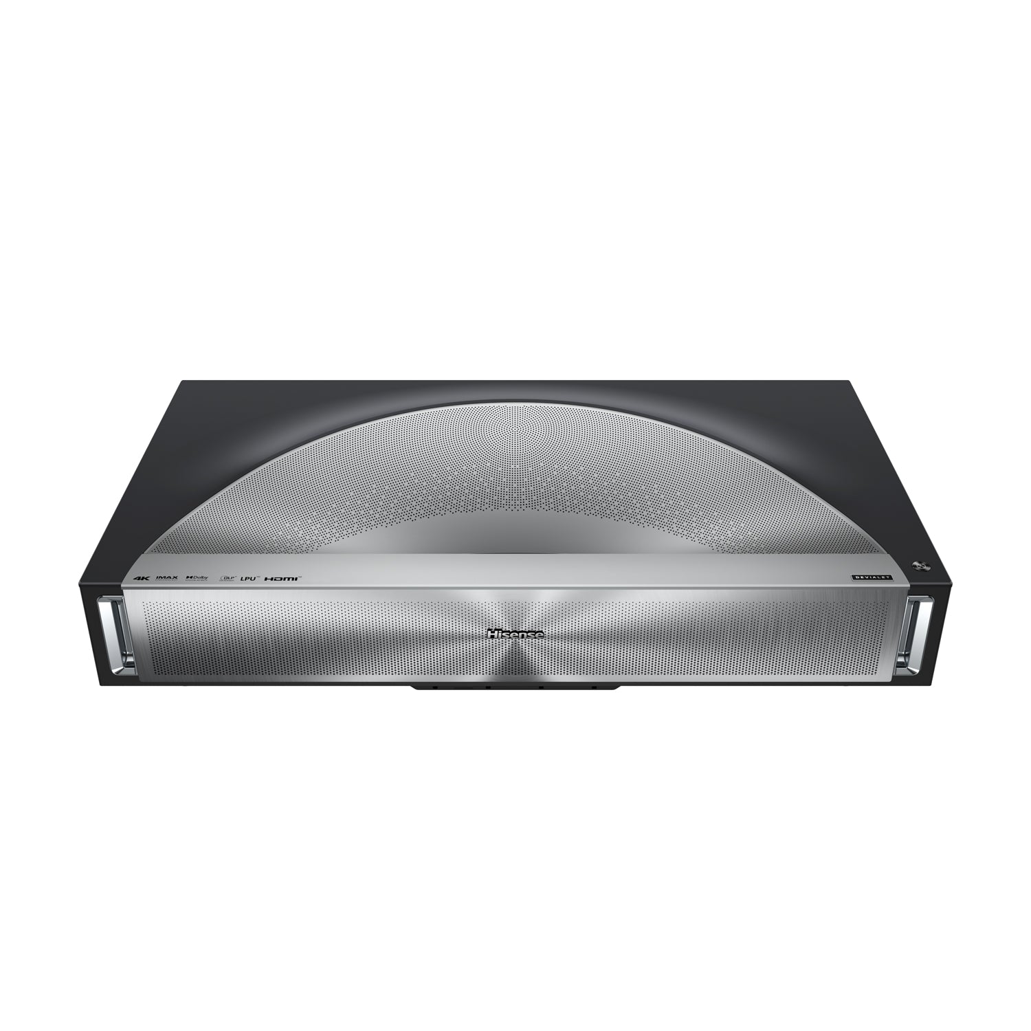 Hisense PX4-Pro Proiettore Home Theater UST 4K 3D triplo laser 3500 ANSI lumen Dolby Vision e Atmos ottimizzati da Devialet, schermo fino a 200"