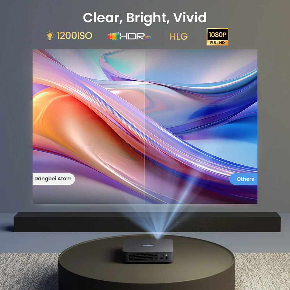 Dangbei Atom First Google TV™ Laser Projector 1200 ISO lumens 1080P ALPD® Dolby Audio