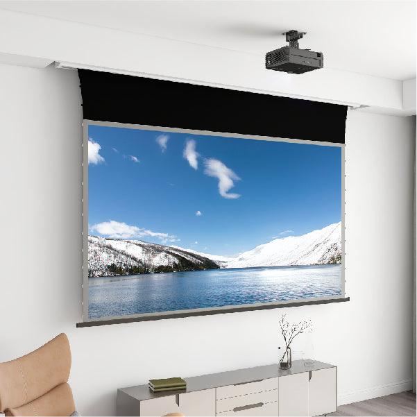 VividStorm Pro a Slimline Motoralize Tension Drop Down Down Ust Alr Projector Screen