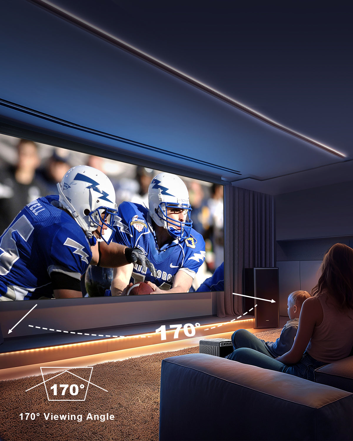 100"-120" Nothing Projector Long Throw ALR Projector Screen