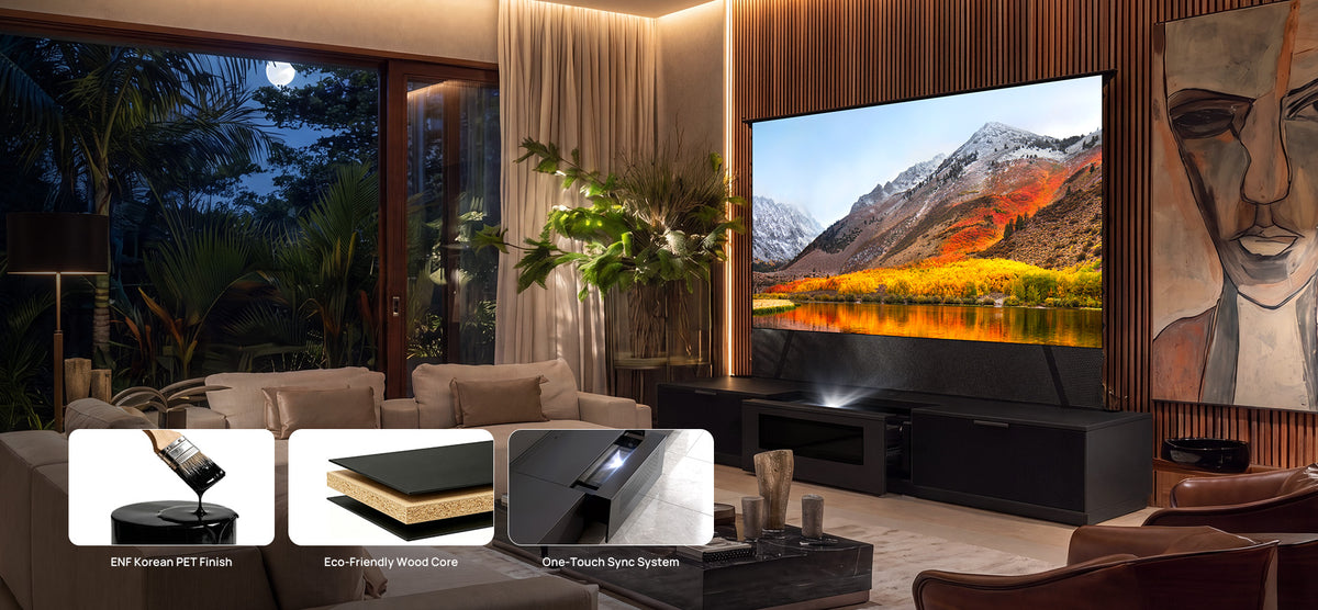 Eco-crafted ENF grade solid wood core and PET nano-touch finish
