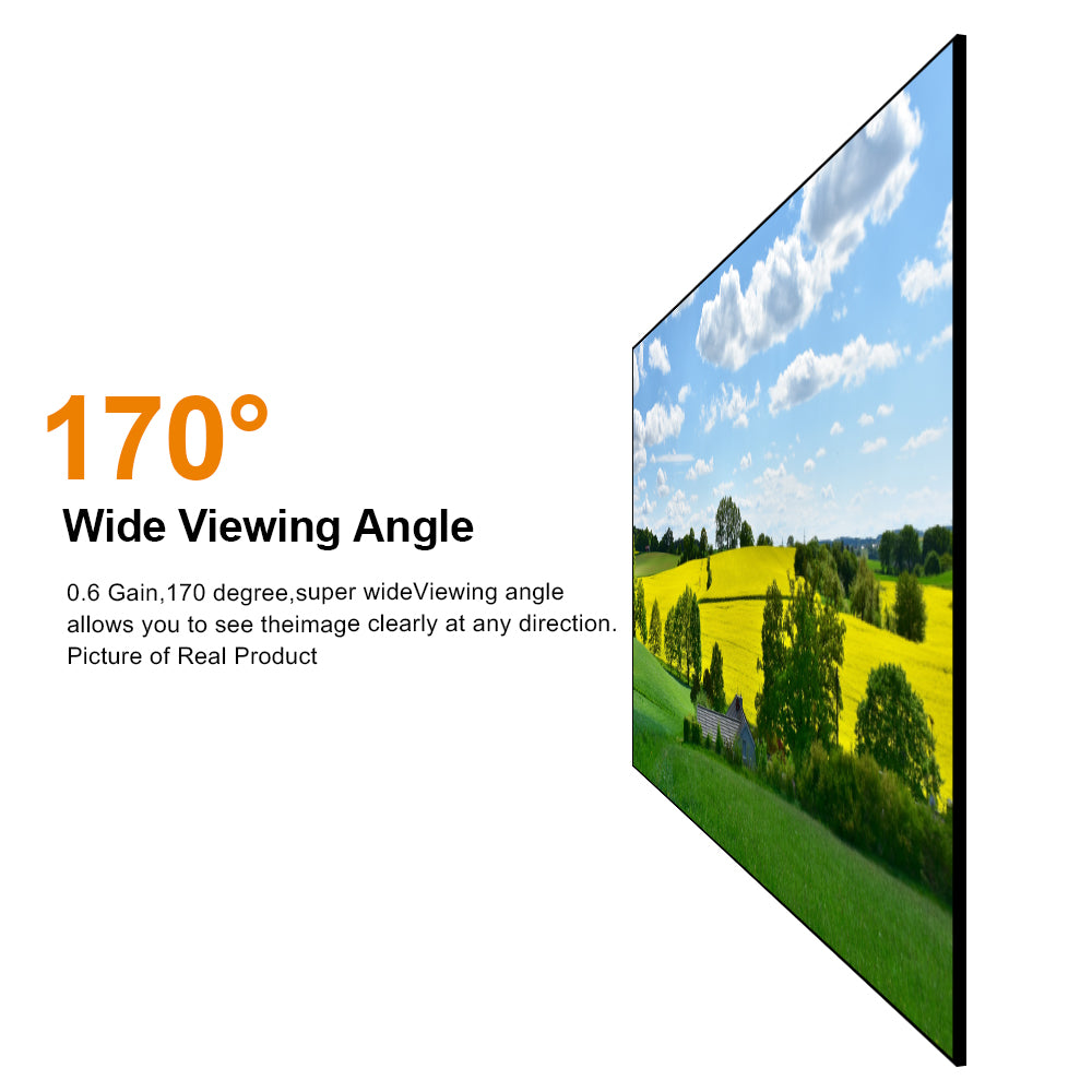 132 Inch Nothing Projector  Seamless Lenticular 4K UST ALR Projector screen