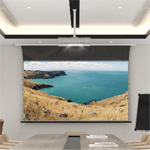 VividStorm Pro a Slimline Motoralize Tension Drop Down Down Ust Alr Projector Screen