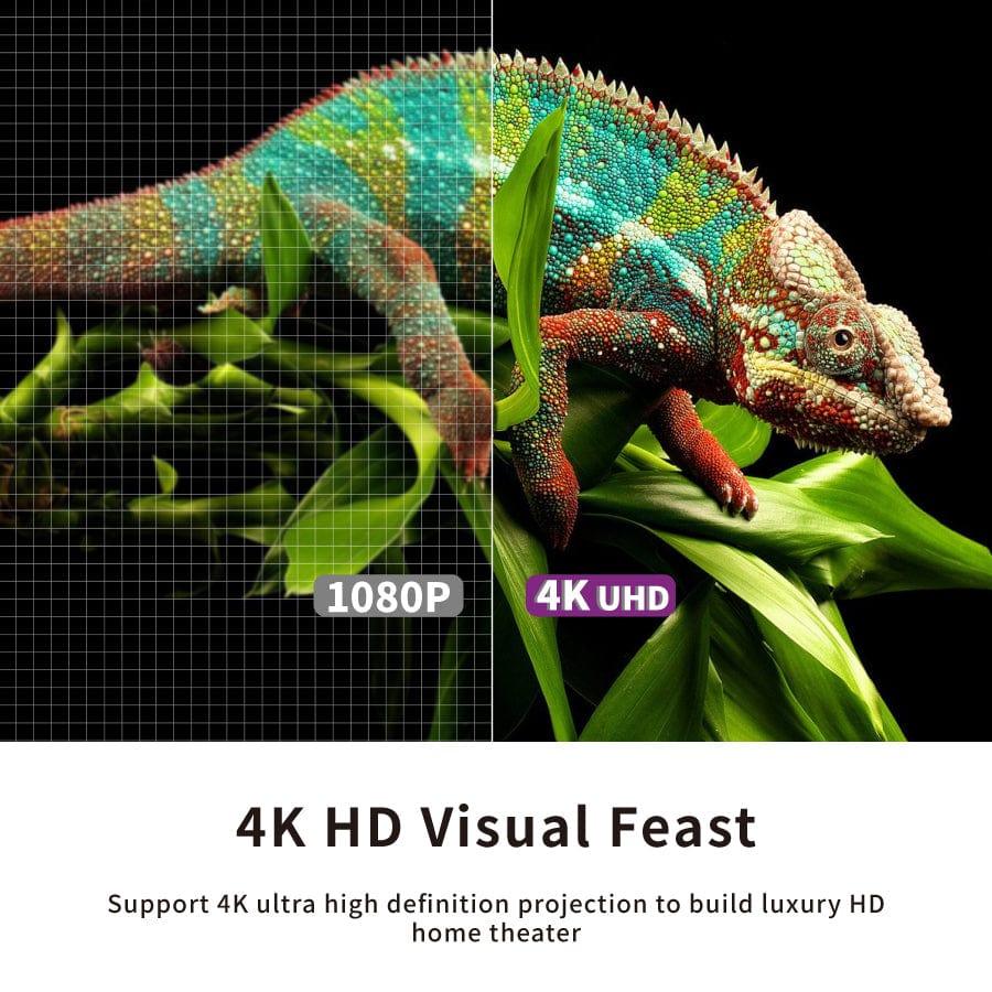 Vividstorm écran gris couleur UST S Pro 4K HD 3D anti-lumière motorisé laser étage en hausse vidéoprojecteur Écran alr