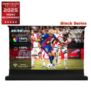 84''-120''Nothing Projector Black Series Motoriserad golvstigningsskärm för Ultra Short Throw Projector