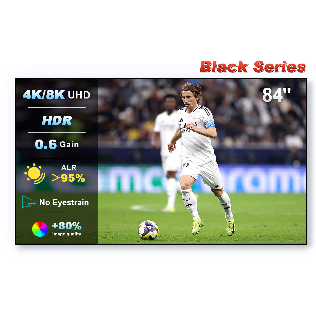 84''-150'' Nothing Projector Black Series ALR/CLR Écran Pour Vidéoprojecteur Ultra Courte Focale 