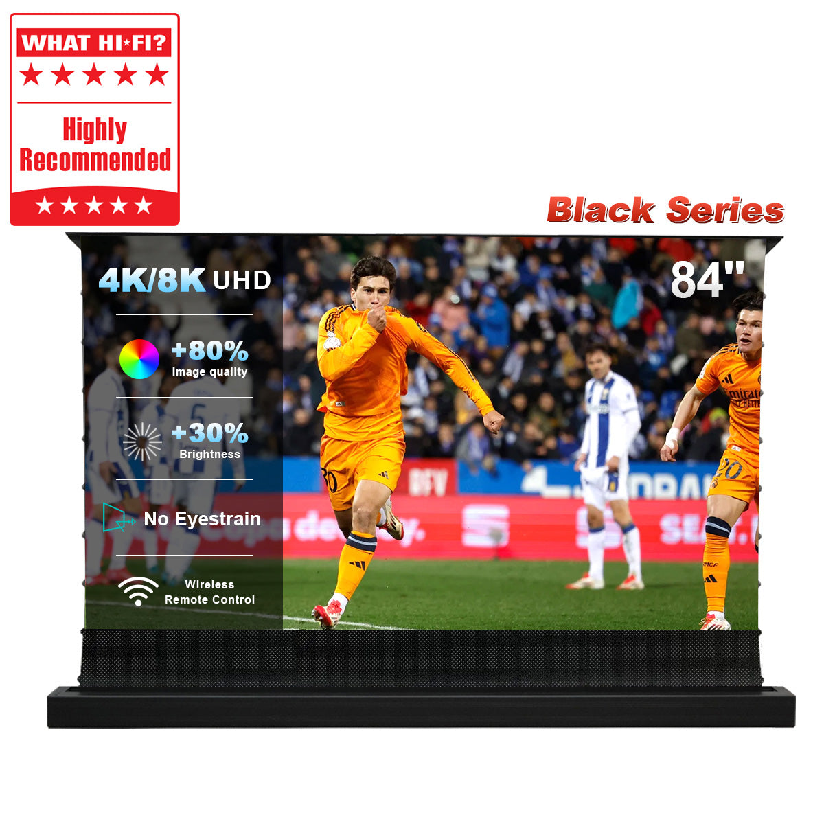 84'' NothingProjector Black Series ALR Motorized Floor Rising Screen For Ultra Short Throw Projector	