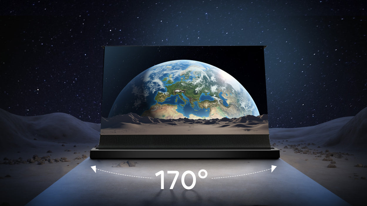 NP Black Series ALR Motorized Screen with 170° viewing angle for vibrant, wide-angle home theater clarity