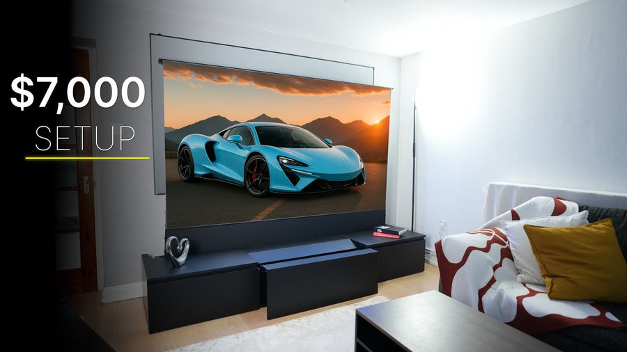 Ultimate Living Room Upgrade - Shore Cabinet, AWOL 3500 Pro, NothingProjector Motorised ALR Screen