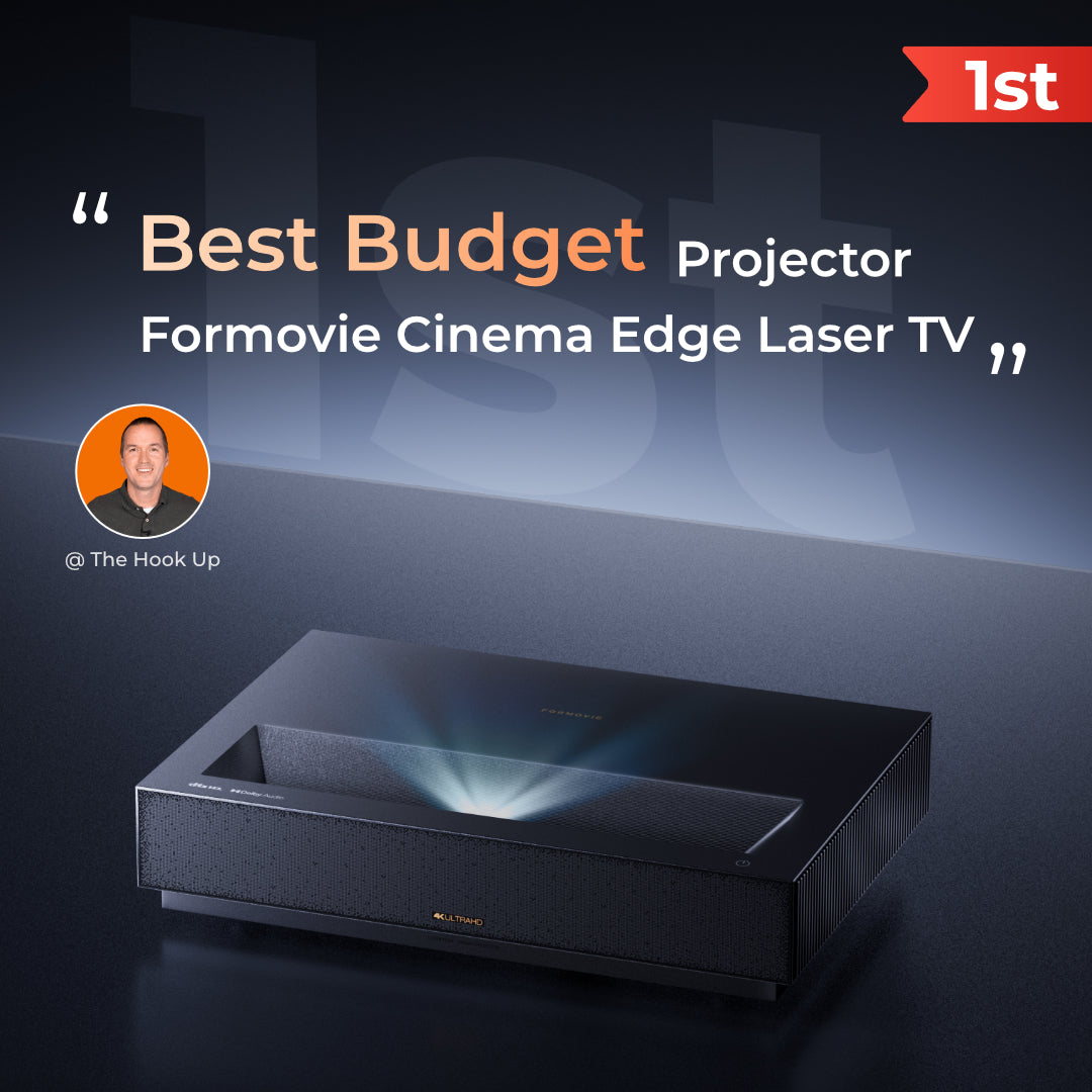 Formovie Cinema Edge UST 4K Laser TV Projector Featuring Google TV with Netflix