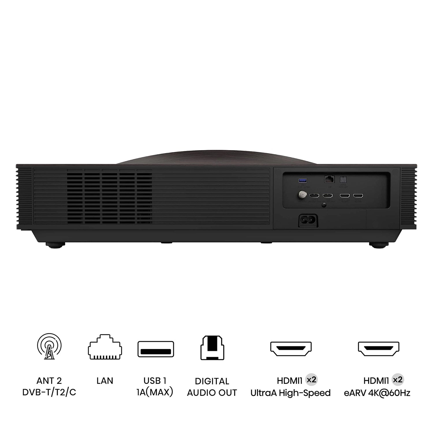Hisense L9Q 4K UHD Ultra Short Throw Triple Laser Projector 5000 Lumens, 80"-200" Skærm Google TV Dolby Vision & Atmos Tunet af Devialet