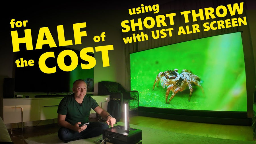Using Short Throw Projector with UST ALR Screen = Great Results !