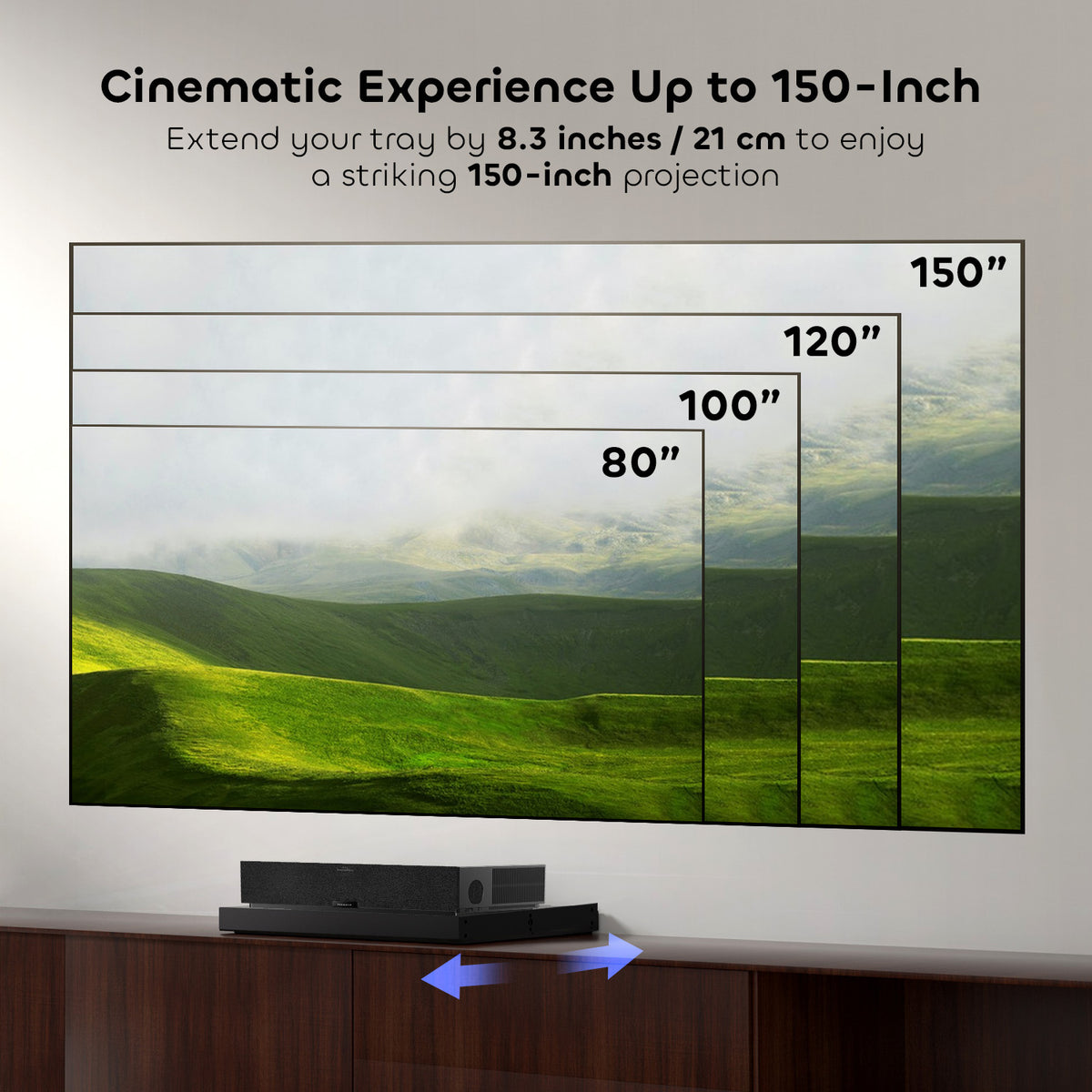 Intelligent Sliding Tray For UST Projector