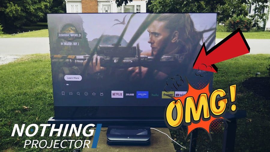 I Tested an Ambient Light Rejecting Screen OUTDOORS! | NothingProjector ALR Black Series
