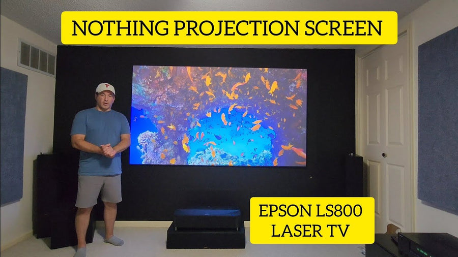 NOTHINGPROJECTOR ALR SCREEN DEMO/REVIEW - EPSON LS800 UST LASER TV PROJECTOR ‪@NothingProjector‬