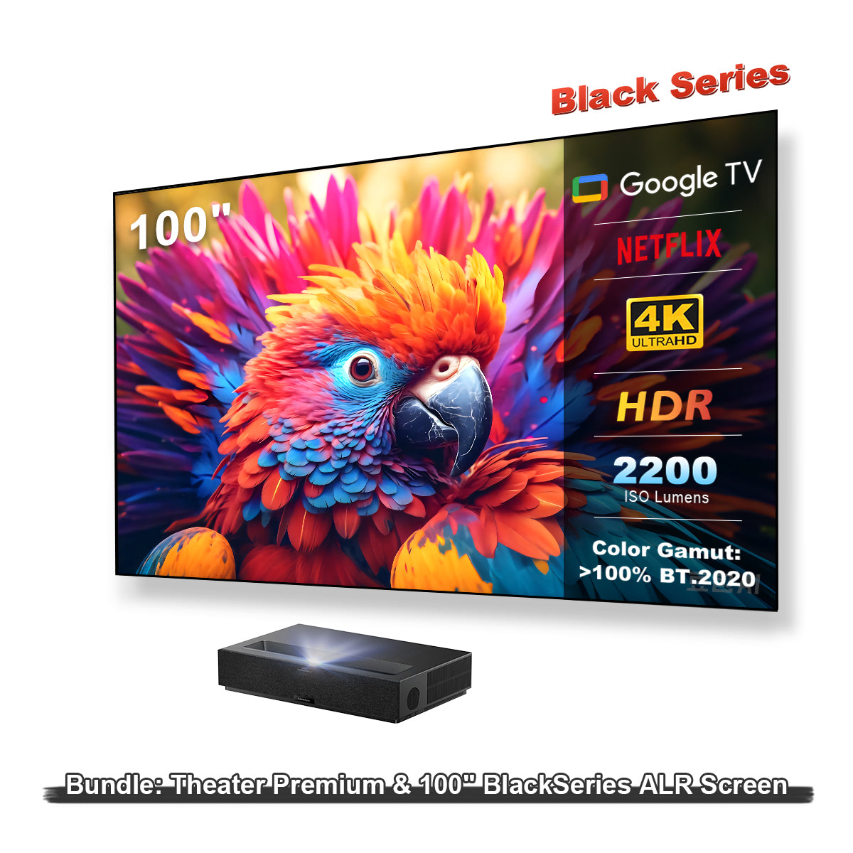 (Occasion - Comme Neuf) Formovie Theater Premium Vidéoprojecteur Ultra Courte Focale Triple Laser 4K TV